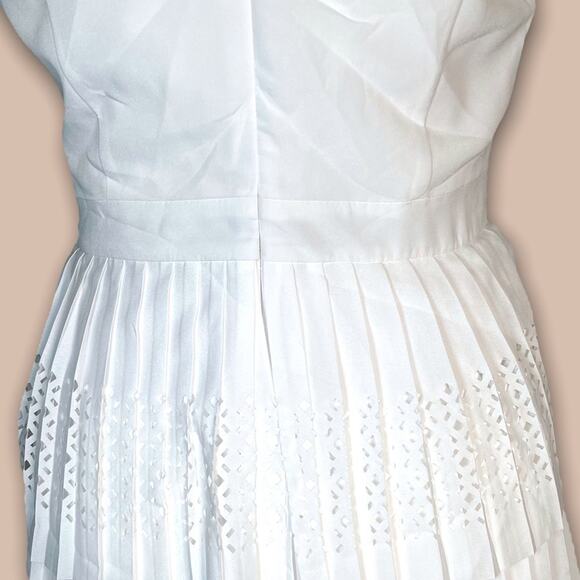 BANANA REPUBLIC ANGELIC GODDESS TIERED FLOWY SUMMER PARTY DRESS WHITE - 4 - Picture 5 of 9
